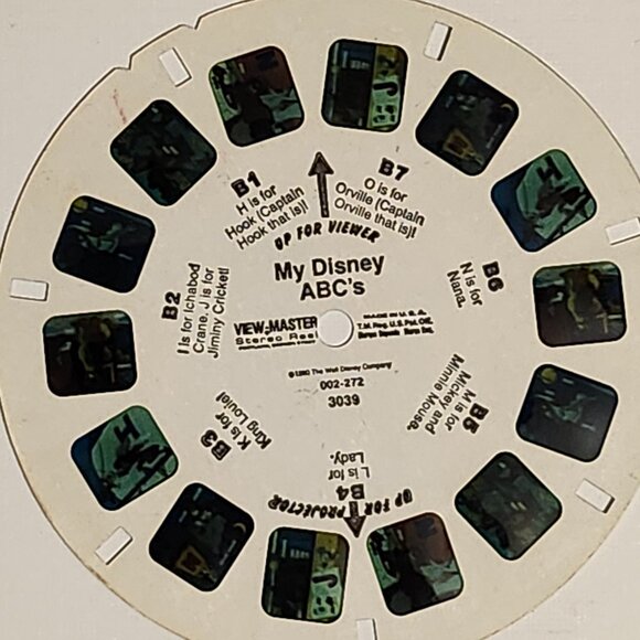VINTAGE Disney View Master Reels Lot of 3 My Disney ABC's - Picture 4 of 6